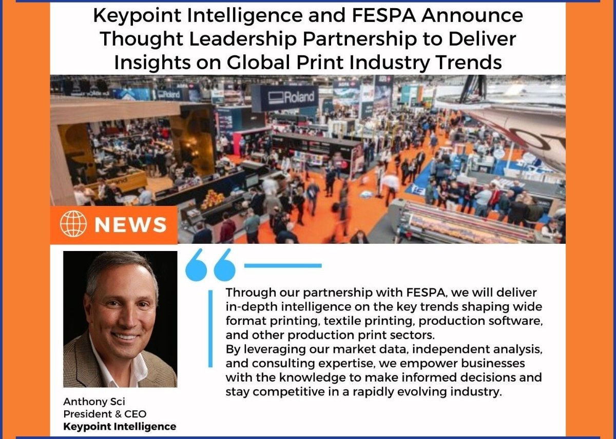 Keypoint Intelligence and FESPA Announce Thought Leadership Partnership